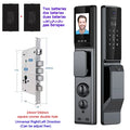 Waterproof Outdoor Smart  Lock Wifi Alexa Tuya APP Aluminium Alloy Material Fingerprint Password Smart Door Lock With Camera
