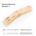 1pc Natural Coffee Wooden Dog Chew Toys for Puppy Pet Dogs Teething Stress Relief Molar Teeth Cleaning Safe Chew Sticks Supplies