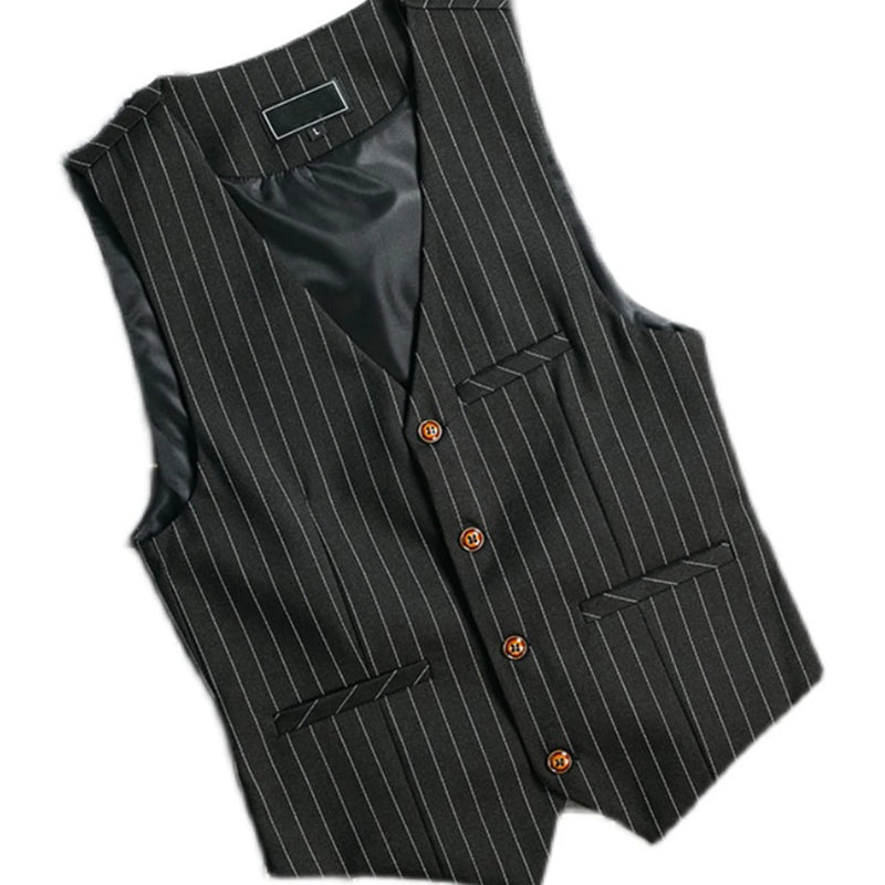 Mens Suit Vest 1920s Mens Vest Slim Fit Formal Business Gangster Waistcoat Striped Tops Cropped Tank Tops 2024 Vests