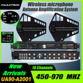 Paulkitson UA90-A2001 Wireless Microphone Antenna Combiner 18 Channel Antenna Distribution System RF Signal Booster 450-970MHz