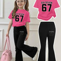Children's Clothing Girls' Short - Sleeve Set for Ages - View 5 | SAMAG