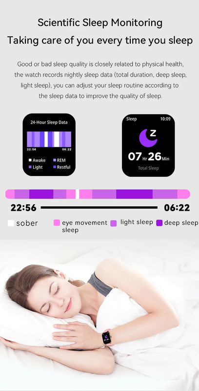 LAXASFIT 2025 New Women's Smart Watch 2.01 Full Touchscreen Bluetooth Call Heart Rate Monitor Sports Men's Smartwatch