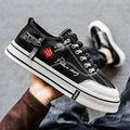 Men's Canvas Shoes Low Top Board Shoes Casual Trendy Shoes,  Men's Shoes Student Youth Thick Soled Cloth Shoes