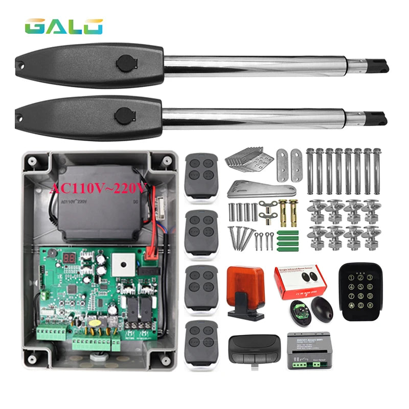 Electric Gates / Electric Swing Gate Opener For 400KG Butterfly Door/Swing Gate Motorcycle With Remote Control Full Kit Optional