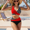 Summer Sexy Push Up Bikini Set Women's Splicing Colors | SAMAG