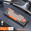60% Wireless Mechanical Keyboard Bluetooth Dual Mode Hot-Swap Ziyoulang K68 Mini Keyboard 68-Key Red Switch for PC/IPhone iPad