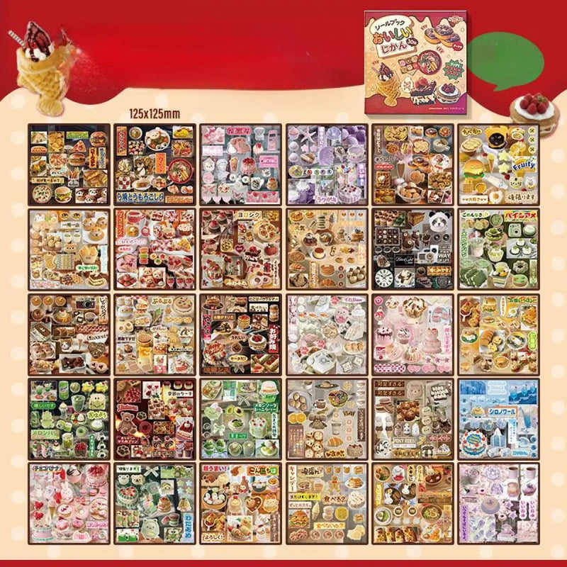 Mr. Paper 45 Sheets/book Creative Sticker Book Used of DIY Phone Case Photo Frame Album Scrapbook Retro Decoration Art Stickers