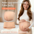 LERVANLA Skinless Silicone Belly Lightweight  Fake Pregnant Belly Props Transformation  Unisex Belly Oversized Twins Cosplay