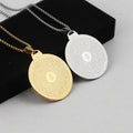 Vintage Stainless Steel Buddha Plaque Scripture Necklace Shurangama Mantra Tibetan Buddhist Vow Talisman Religious Party Jewelry