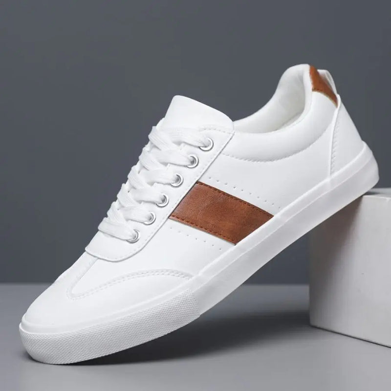 Men's Fashionable Casual Sports Sneakers - Round-Toe Lace-Up Design, Offering a Comfortable Experience Suitable for All Seasons