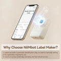 Niimbot D110 Portable Mini Printer Thermal Adhesive Sticker Label Printer Inkless Pocket Label Maker UV Printer For Mobile Label