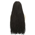 SQRDGQ Synthetic Hair Deep Curly Braided Wigs 13*5 Lace Front Woman Wigs on Clearance Sale Crochet Hair Synthetic Wig with Bangs