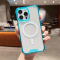 Luxury Wireless Charging For Magsafe Magnetic Phone Case For iPhone 17 16 15 14 11 12 13 Pro Max Shockproof Transparent Cover