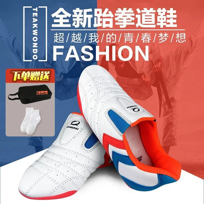Sizes 27 - 45 strip breathable Taekwondo Shoes Martial Arts | SAMAG