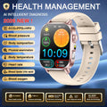 New Men Accurate Health Diagnosis ECG Smart Watch Blood Pressure Blood Oxygen Blood Fat Uric Acid Temp Bluetooth call Smartwatch