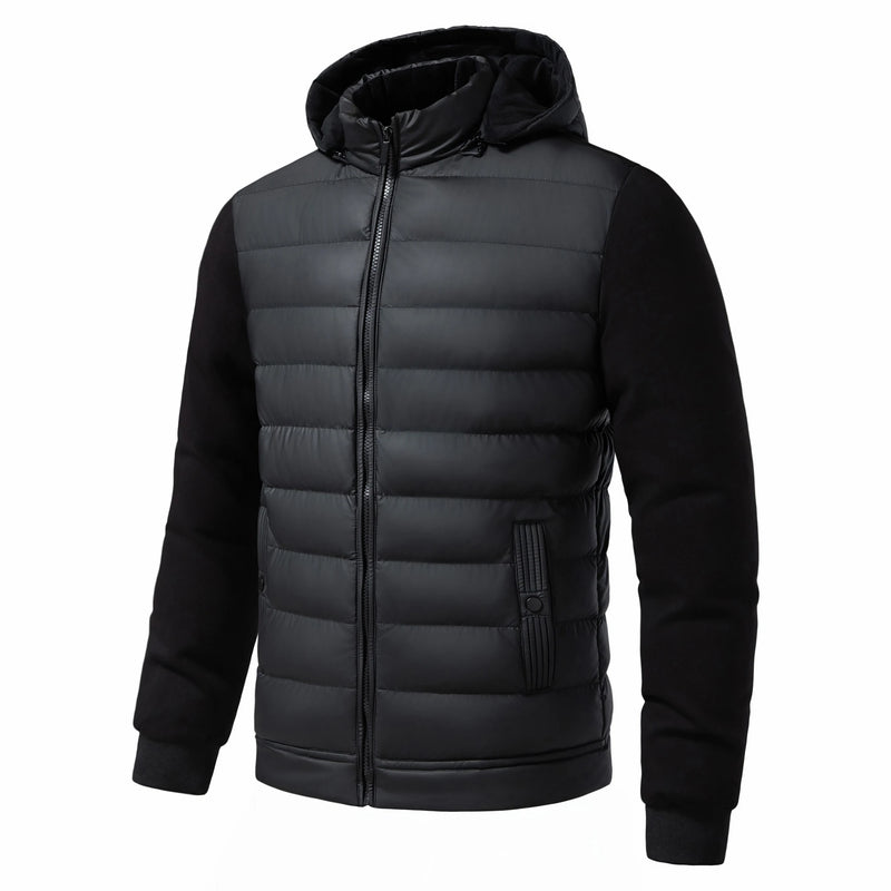 Men Lightweight Cotton Parkas Men Hooded Youth Casual Versatile Short Jacket Men Autumn and Winter Snow Clothing Thermal Jacket