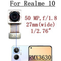 Original Front Facing Selfie Camera For Realme 10 RMX3630 Backside Big Main Rear View Back Camera Flex Cable Mobile Replacement