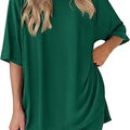 2026women's New Fashion Trend Basic High-quality Casual Round Neck Slit Loose Casual and Comfortable Women's Two-piece Home Suit