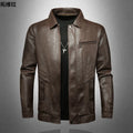 2026 New Style Leather Jacket for Men - Spring Men's Slim Lapel Coat Men's Shirt Windproof and Casual Leather Jacket Large size