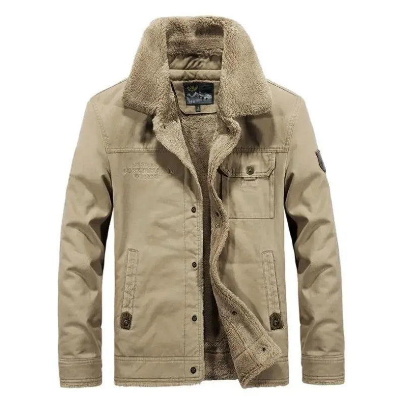Mens Winter Fleece Jackets Coats Large Size Loose Down Jackets Cotton Warm Parkas High Quality Men Thicker Warm Jackets 6XL