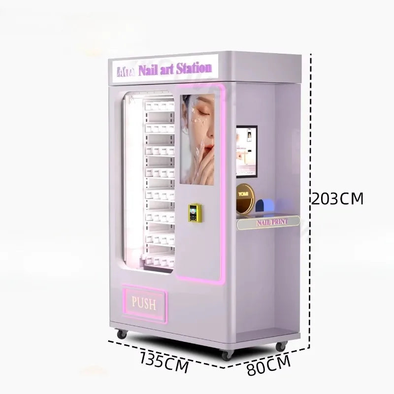 Custom Smartphone DIY Nail Printer Vending Machine with Portable Nail Printer Portable Nail Printer Vending Machine