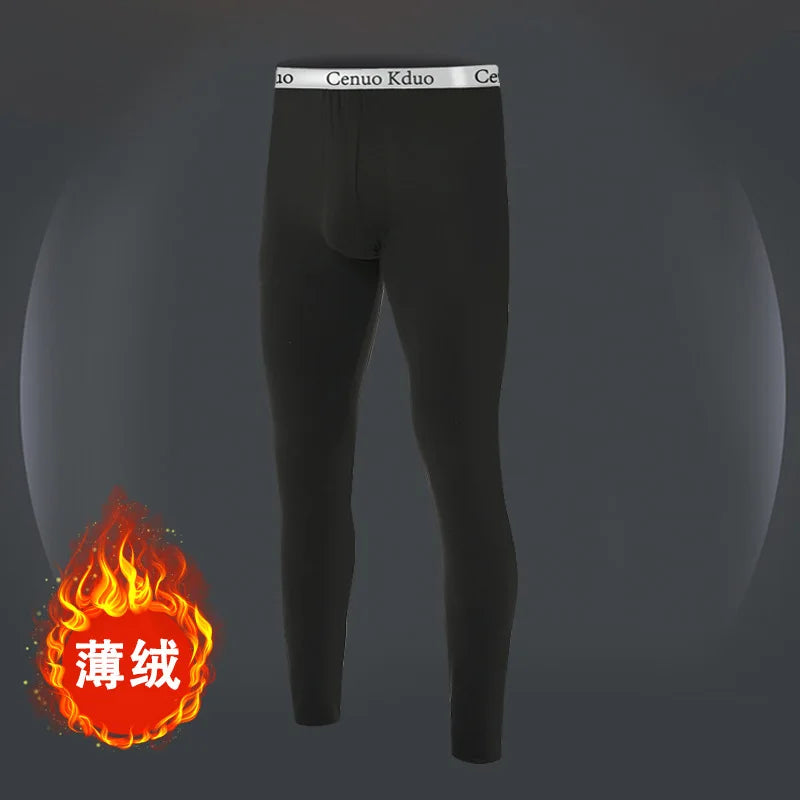 Men Long Johns Thermal Skin-Friendly Underwear Winter Warm Long Pants Male Soft Elastic Large Size Leggings Comfortable Tights