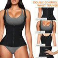 Women Waist Trainer Corset Zipper Vest Body Shaper Cincher Shapewear Slimming Belt Sports Girdle Neoprene Sauna Tank Top