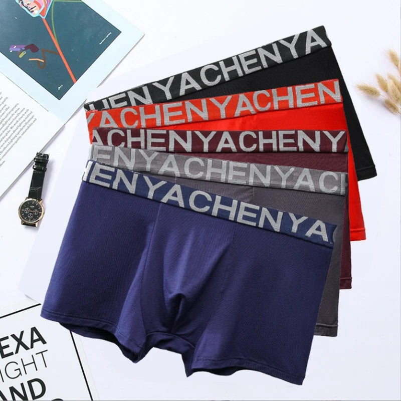 Bamboo Male Panties Sexy Underwear Men Cuecas Boxer New Fashion Boxer Shorts Mens Underware 4pcs/lot Free Shipping