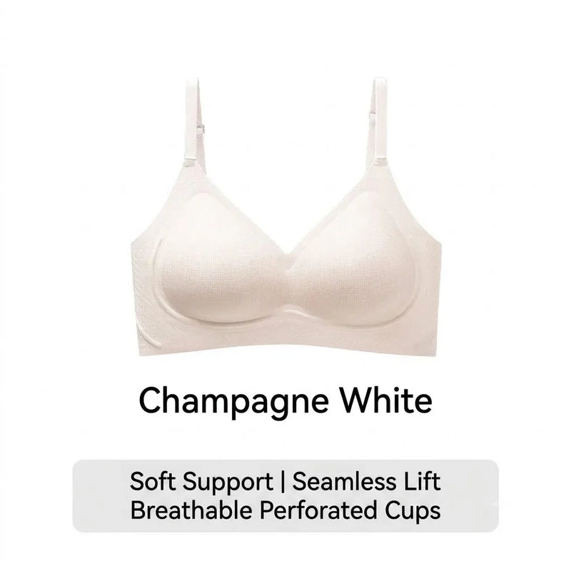 Women Seamless Wireless Bra Push Up Cooling Breathable Lift Anti-Sagging Comfort Bralette for Small Chest