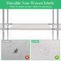Closet Wardrobe Organizer Storage Rack Portable Clothes Shoe Clothing Shelf Dustproof Non-woven Fabric Quick and Easy to Assembl