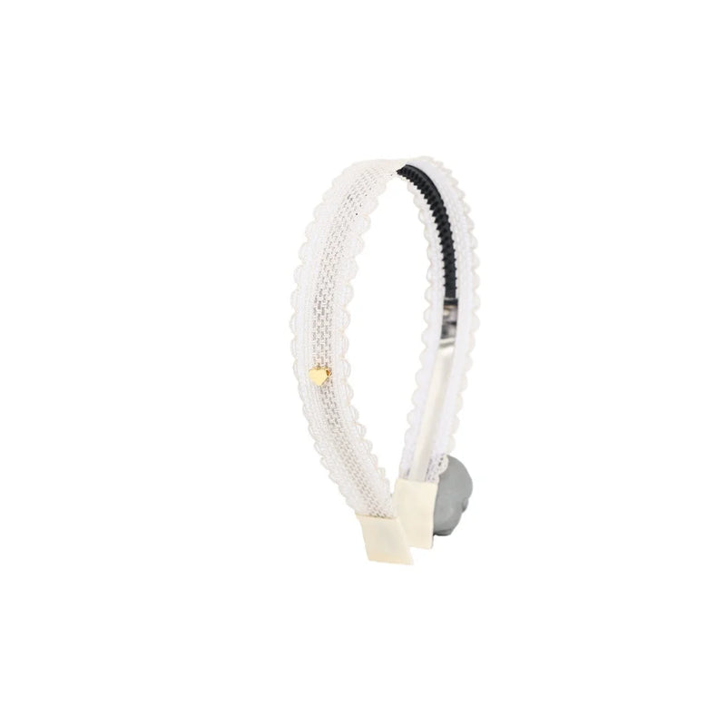 New Fashion Mesh lace edge Hair Accessories Lace Edge Hair Hoops Baby Bow Hair Accessories Hair Straps Girl Decoration