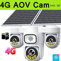 15MP 4G AOV Wireless Solar Camera 4G Sim Card Solar CCTV Auto Tracking Outdoor Protection Solar Security Camera Battery O-kam
