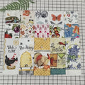 5Pcs/lot 41x64cm 100% Cotton Colorful Printed Tea Towel Dish Cleaning Cloth Table Napkins Cooking Tools Kitchen Hand Towels
