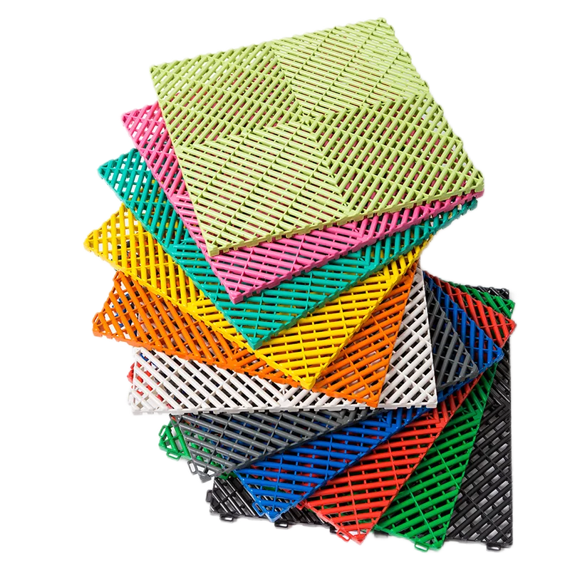 Garage Floor Tile In Interlocking Plastic Grid Floor Car Wash Shop Plastic Interlocking Floor Tiles Pp Pvc For Indoor