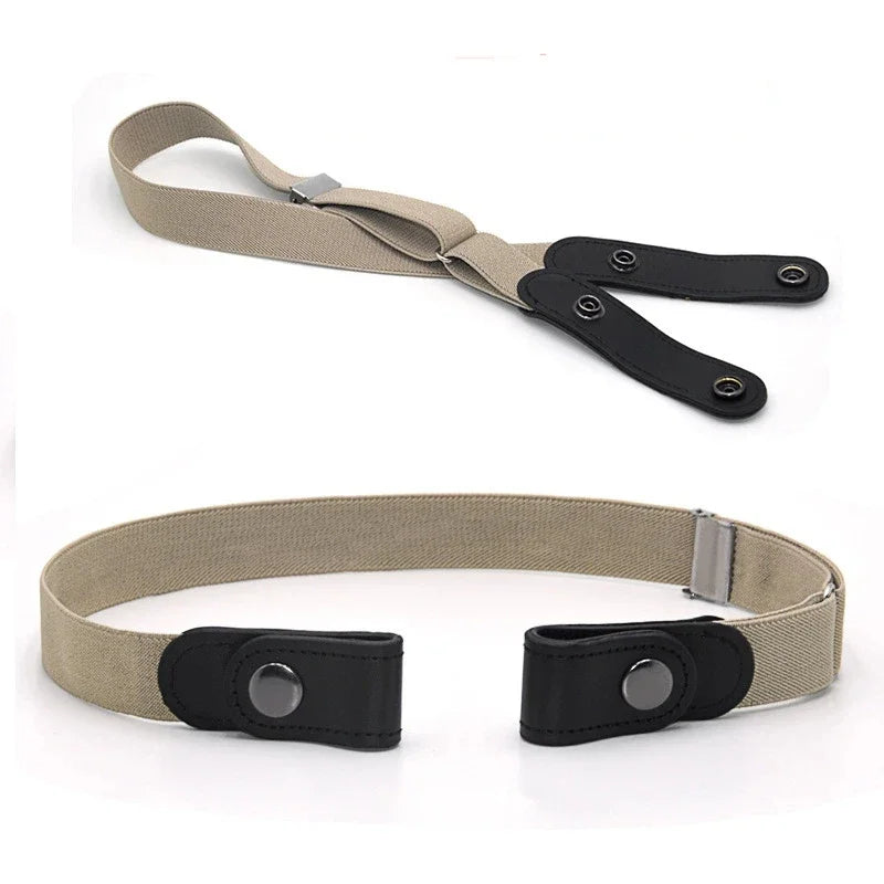 Jeans Elastic Waistband For Women/Men No Bulge No Buckle Stretch Elastic Waist Belt Versatile and Minimalist Elastic Waistband