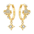 Orstarry S925 Sterling Silver 18k Gold Modern Square Earrings Hoop Earrings For Women Jewelry Original Trendy Anniversary Gifts