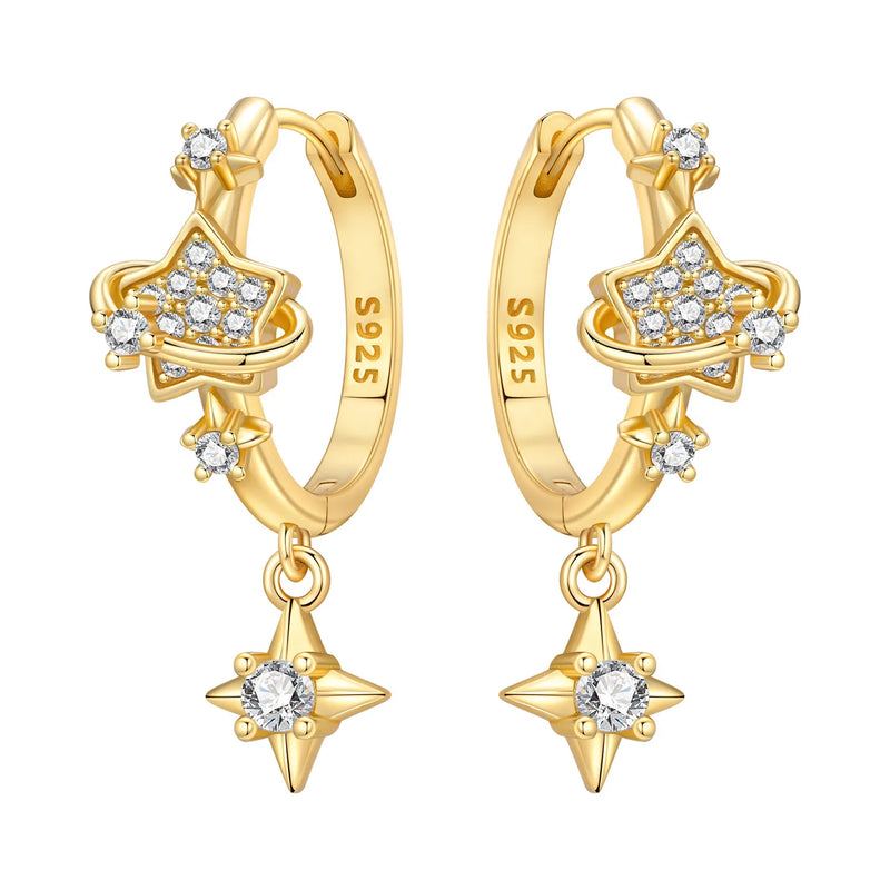 Orstarry S925 Sterling Silver 18k Gold Modern Square Earrings Hoop Earrings For Women Jewelry Original Trendy Anniversary Gifts