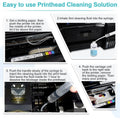 400mL Printhead Cleaning Kit for Epson HP Canon Brother, Universal Inkjet Printer Cleaner Solution, Liquid To Unclog Print Head