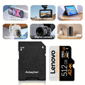 Lenovo U3 V30 Micro SD Card Class 10 High Speed SD/TF Card 512GB 256GB 128GB Memory Card For GoPro DJI Smartphone