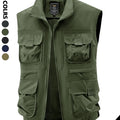 Men's Casual Work Vest, Windproof and Heat-Retaining, Suitable for Daily Commuting, Outdoor Travel, Workwear Matching, Layering at Home, Street Style, Short Trips