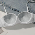 Women's sexy lace bra with steel rims gathered push up straps adjustable close fitting underwear MR2975