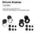 Quiet Ear Plugs for Noise Reduction – Super Soft, Reusable Hearing Protection for Sleep,Swim, Work 8 Ear Tips in XS/S/M/L