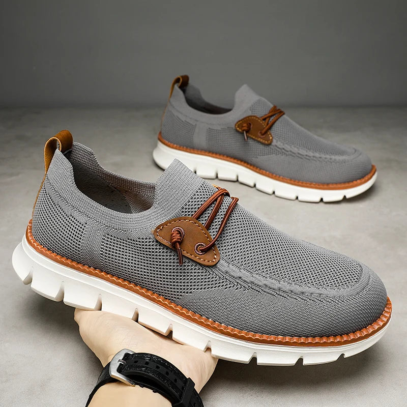 Mens Casual Loafers Shoes Slip On Fashion Walking Dress Sneakers Business Oxfords Work Lightweight Soft Sole Zapatos