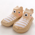 Baby Shoes Cotton Floor Socks Shoes Cartoon Cute Baby First Walkers Toddler Shoes Girl Boys Kids Soft  PU Sole Shoe Anti-slip