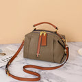 2025 High-end Genuine Leather Vintage Boston Pillow Bag Luxury Designer Tote Lady Stylish Cowhide Handbag Shoulder Crossbody Bag