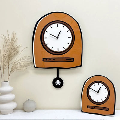 Cartoon Wall Clock Korea Creative Living Room Home Decor | SAMAG