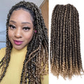 18 Inch Synthetic Passion Twists Crochet Hair 12Roots/lot Pre-looped and Pre-Twisted Crochet Braid Hair Extensions for Women