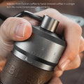 HiBREW Manual Coffee Grinder Aluminum Conical Burr Capacity 22g Hand Coffee Grinder with 11 Levels Adjustable Setting Pour Over