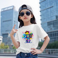 67 Digital Print Children White T - shirt Set - View 4 | SAMAG