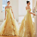 Customized Classic Organza Ruched A-line Off-the-shoulder | SAMAG